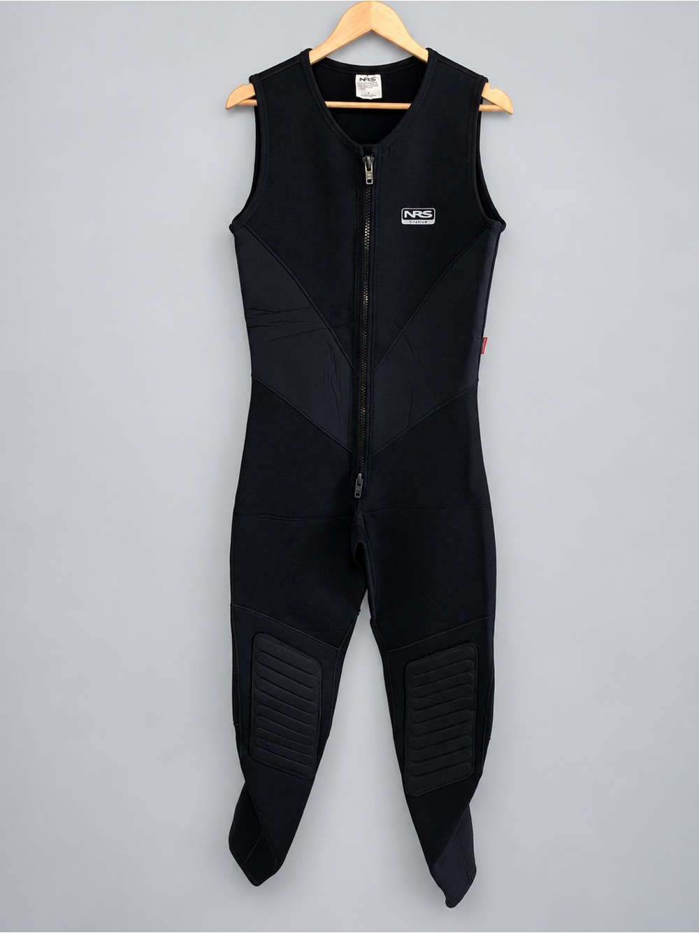 NRS 3.0 Ultra Titaniun Black Neoprene Sleeveless Wetsuit Front Zip Size XL